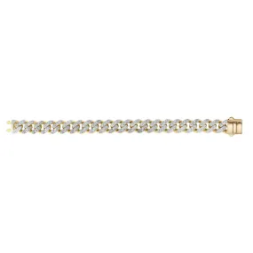 14K Gold 13.5mm Lite Miami Cuban with Diamonds