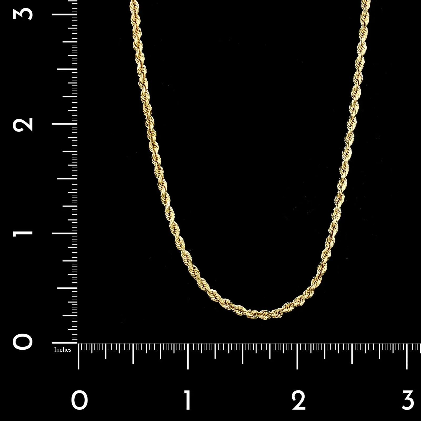 14K Yellow Gold Estate Rope Chain