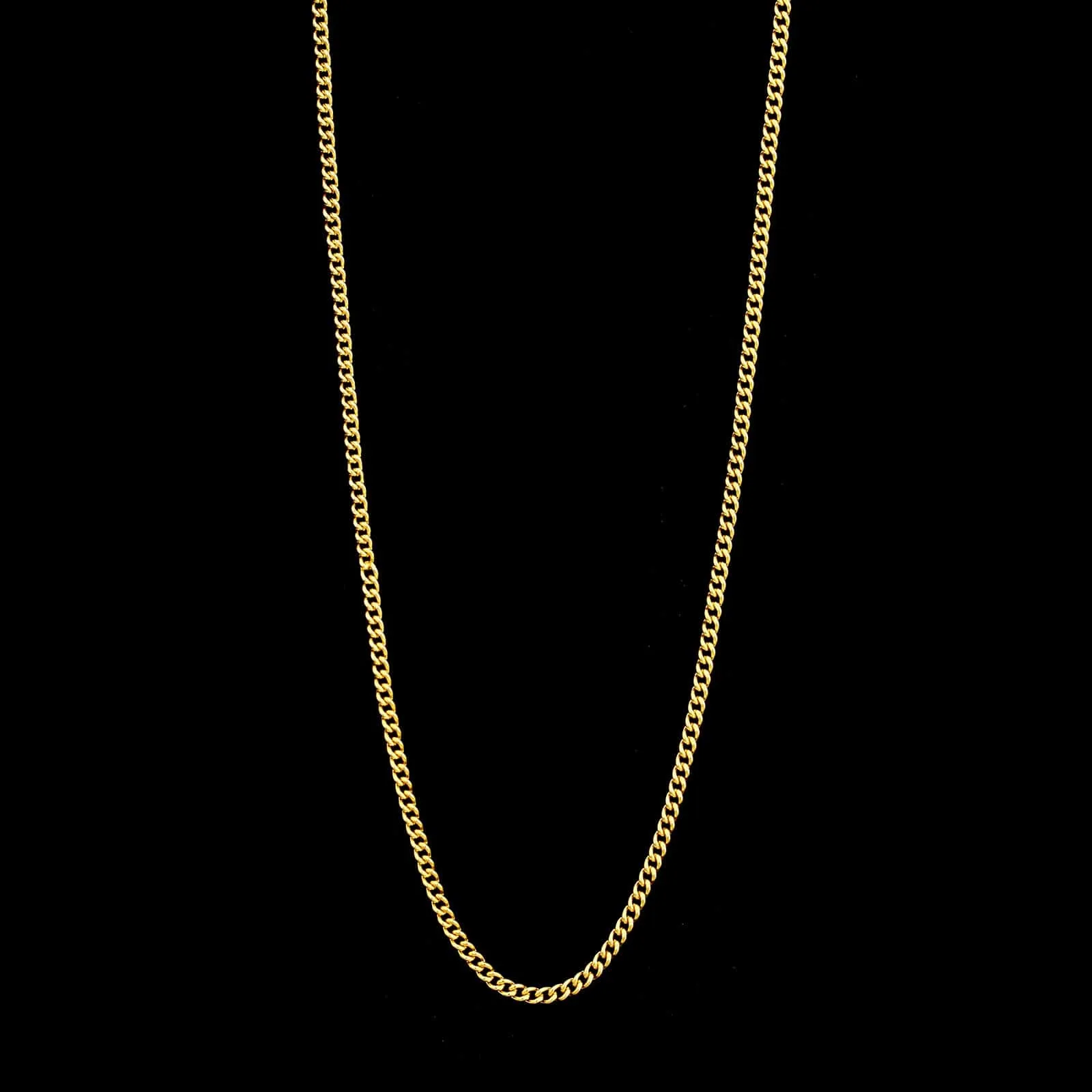 18K Yellow Gold Estate Curb Link Chain