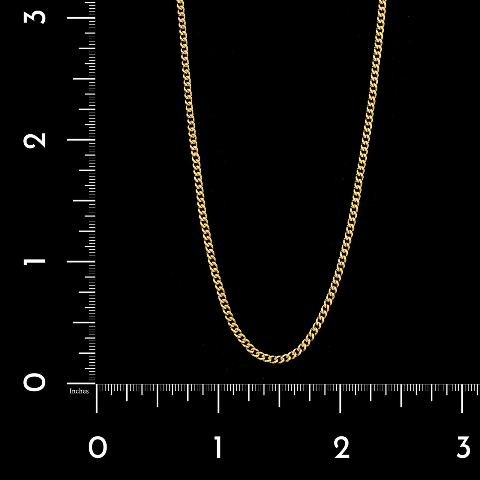 18K Yellow Gold Estate Curb Link Chain