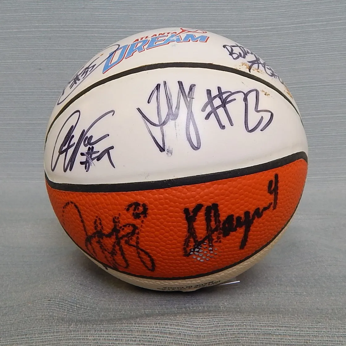 2008 Atlanta Dream Autographed Mini Basketball