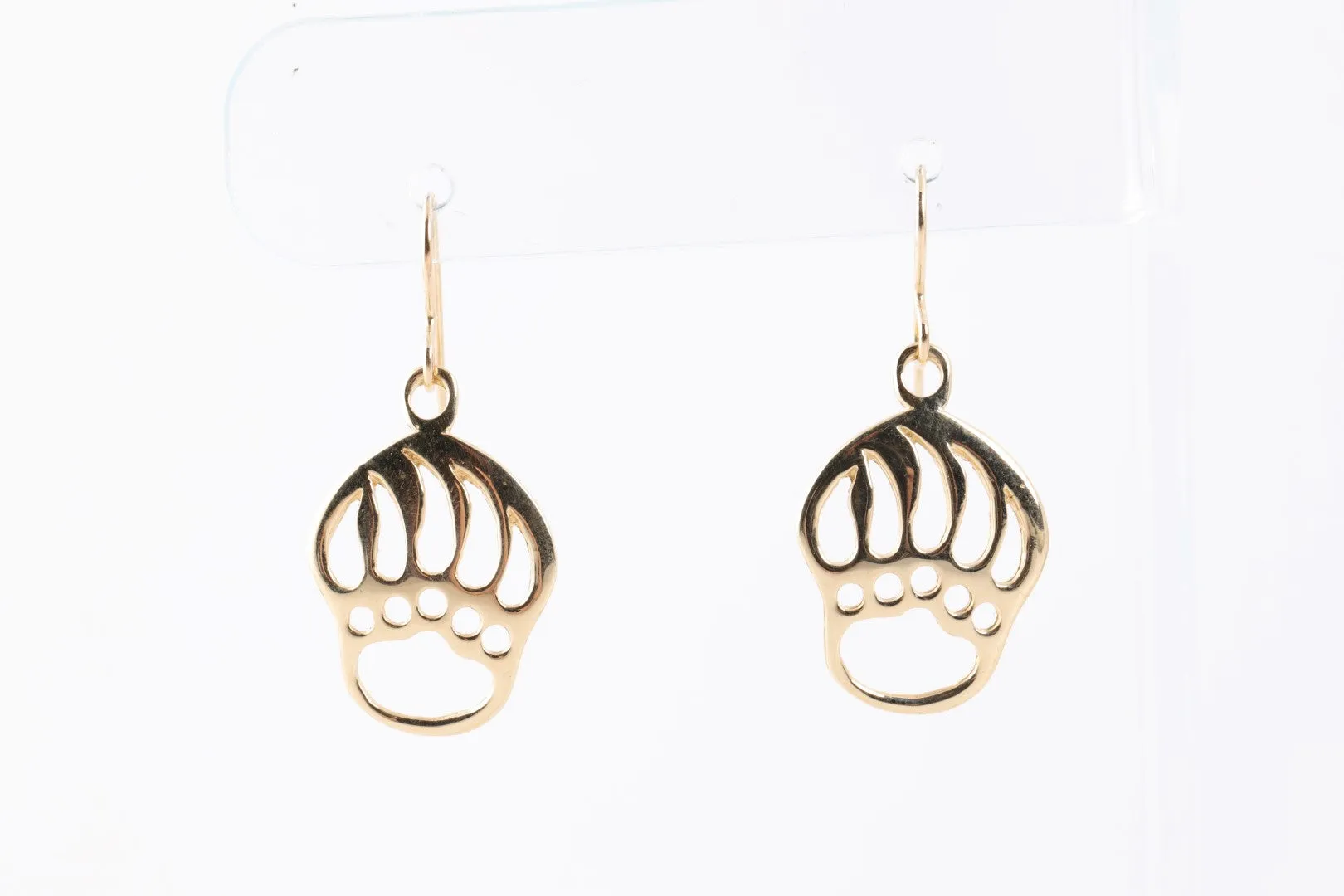 6.5" 14k Yellow Gold Bear Claw Earrings & Bracelet Set (12.20g.)