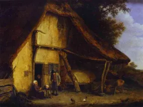 A Peasant Family Outside a Cottage