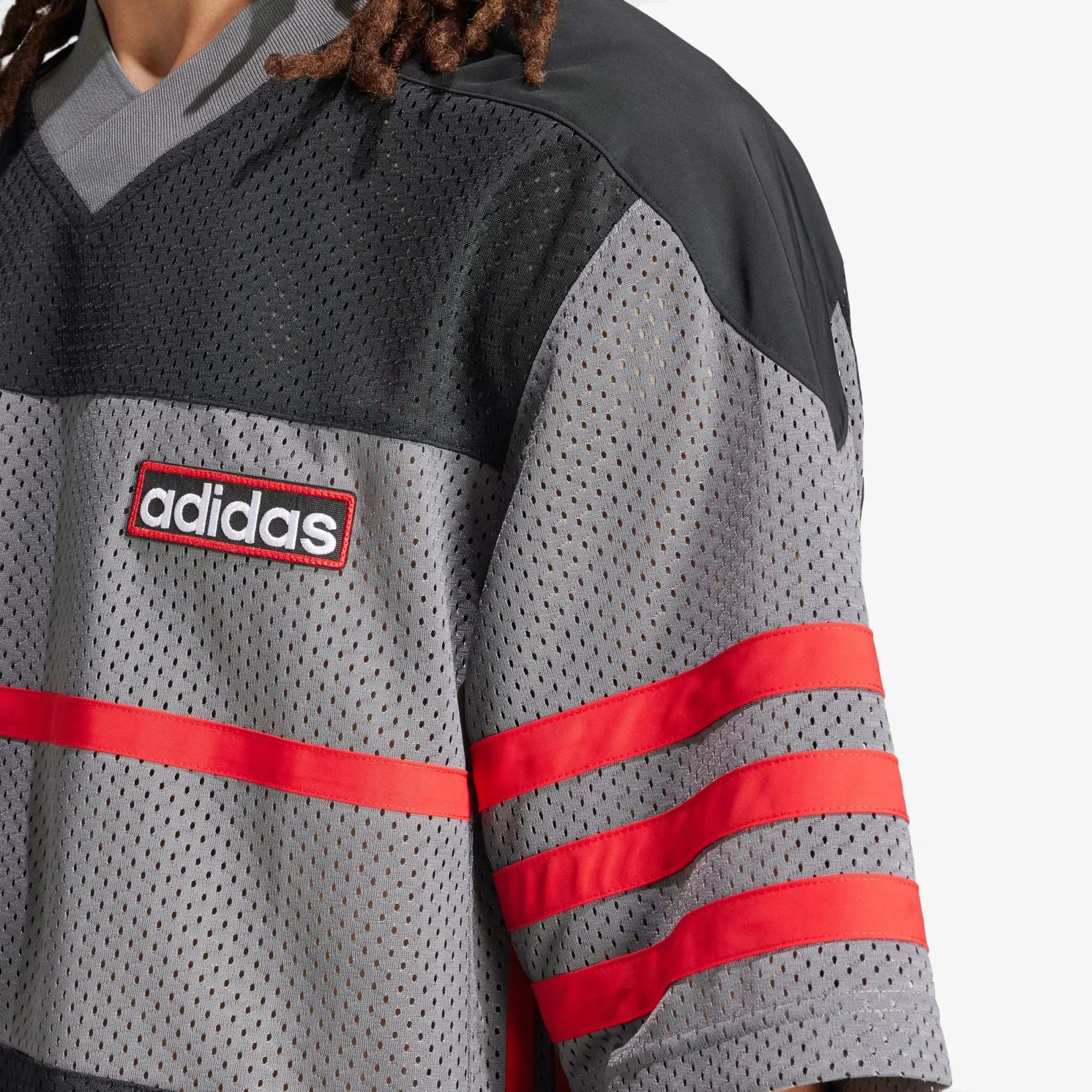 ADICOLOR ADIBREAK MESH JERSEY 'BLACK/GREY'