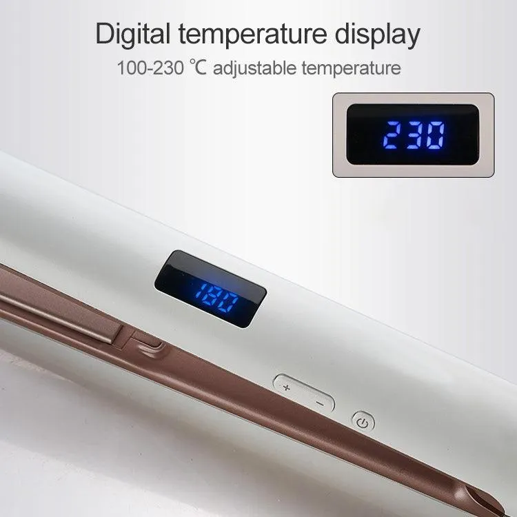 Advanced Ceramic Ionic Hair Straightener with LED Display and 360° Rotatable Cord