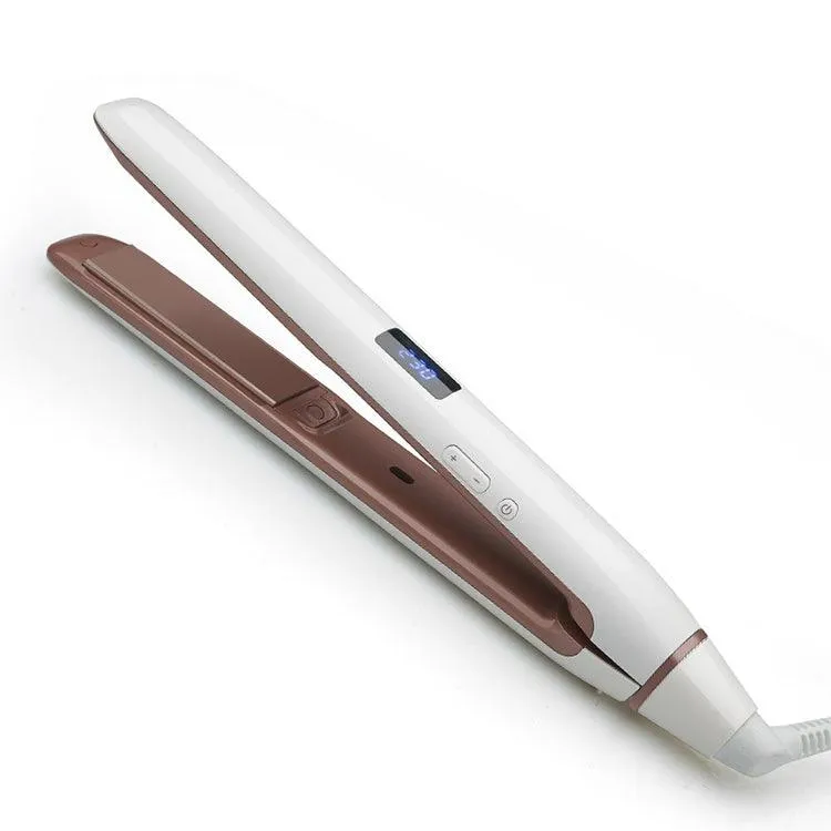 Advanced Ceramic Ionic Hair Straightener with LED Display and 360° Rotatable Cord