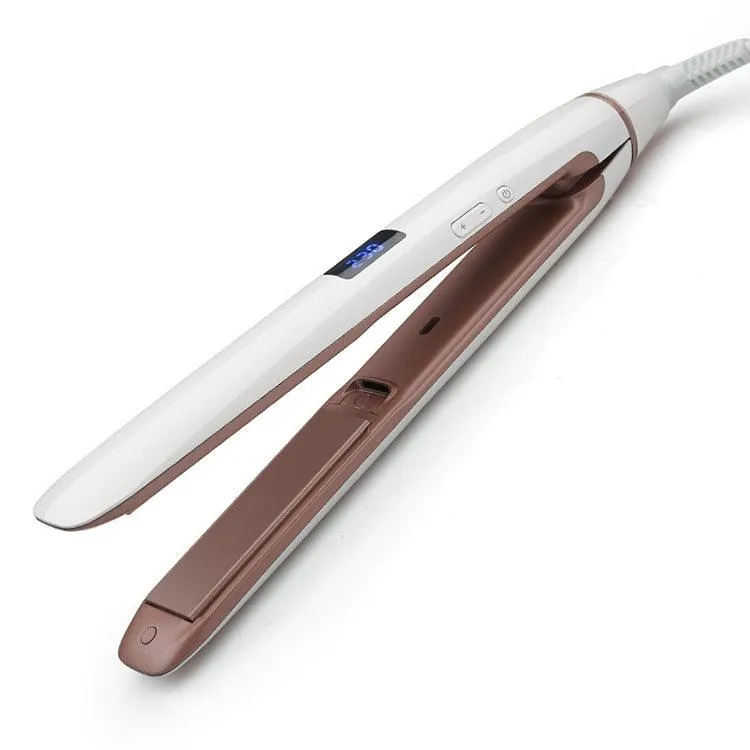 Advanced Ceramic Ionic Hair Straightener with LED Display and 360° Rotatable Cord