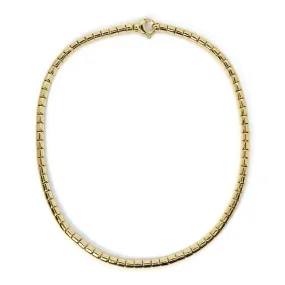 AFJ Gold Collection - Segmented Link Necklace, Yellow Gold