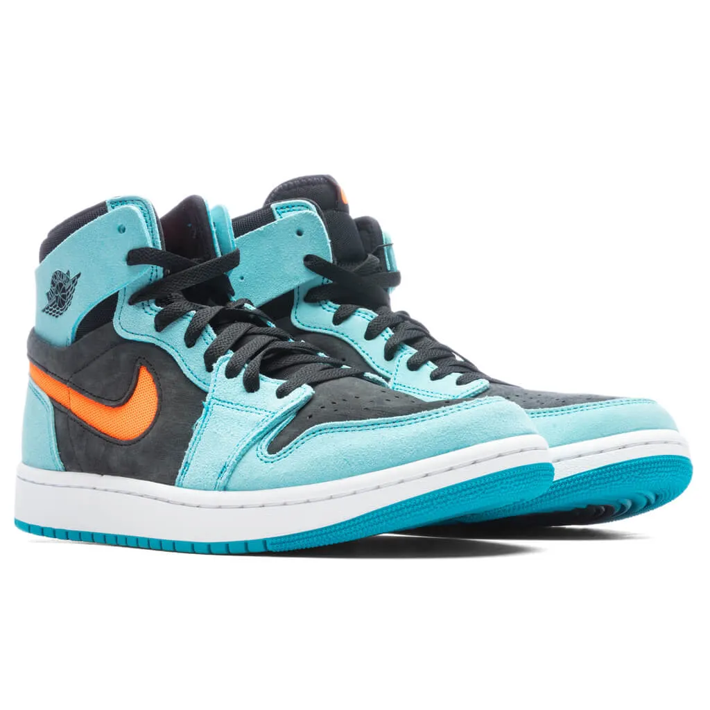 Air Jordan 1 Zoom Comfort 2 - Bleached Aqua/Bright Citrus/Black