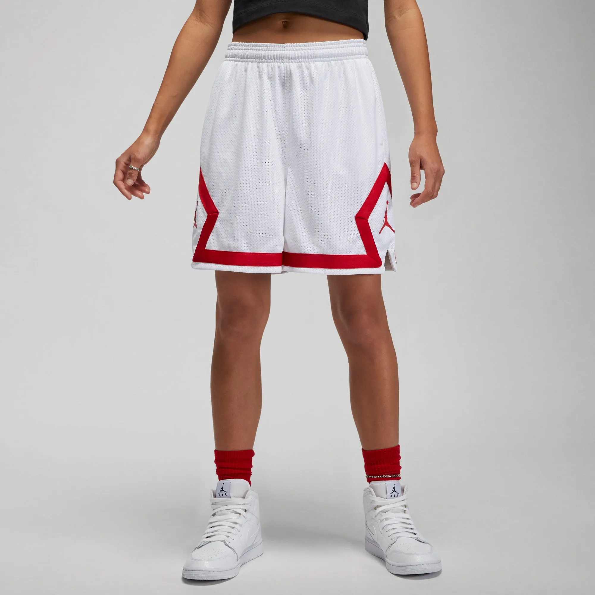 Air Jordan Womens Heritage Diamond Shorts 'White'