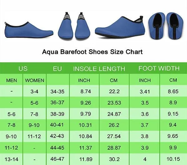 Airplane Travel Icons Aqua Barefoot Shoes