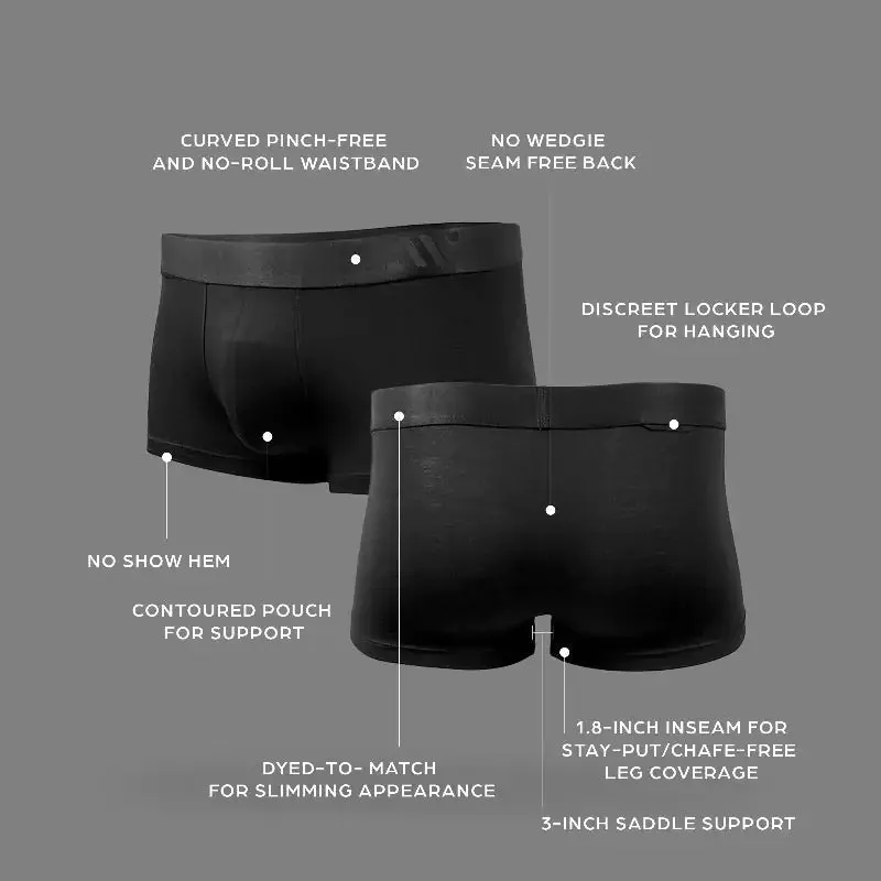 ALPHX Comfort Class Trunk - Modern Fit - Midnight Black | ALPHX.com