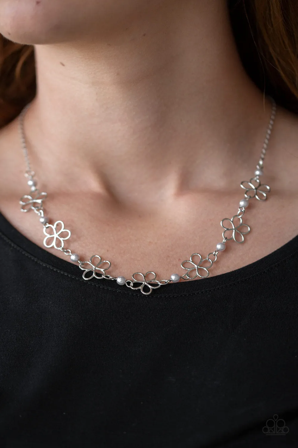 Always Abloom - Silver Necklace