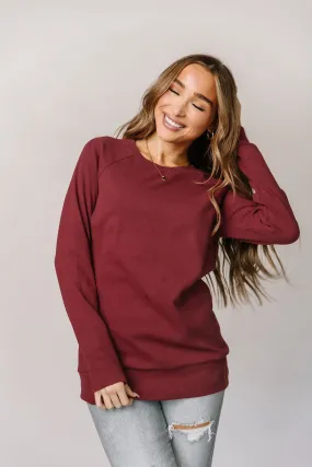 Ampersand Avenue Classic Pullover - Cranberry