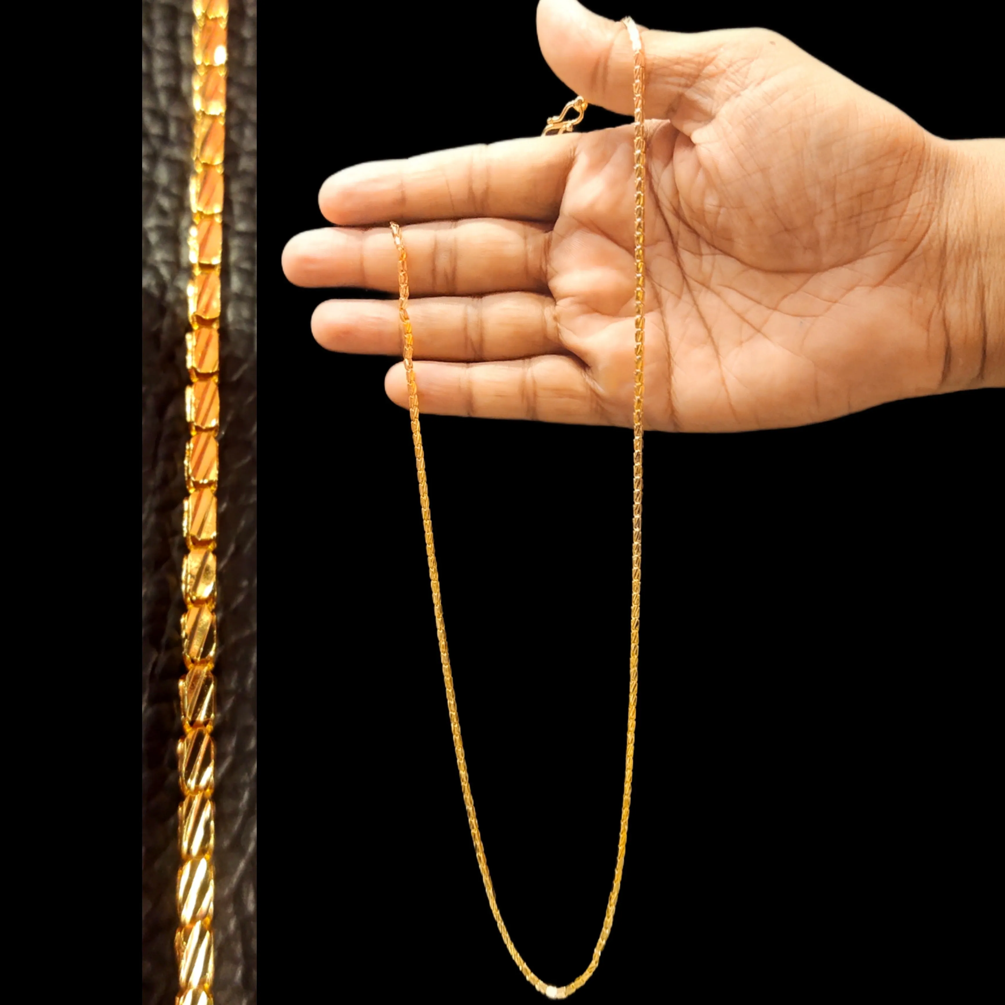 Asp Fashion Jewellery One Gram Gold Plated Chain