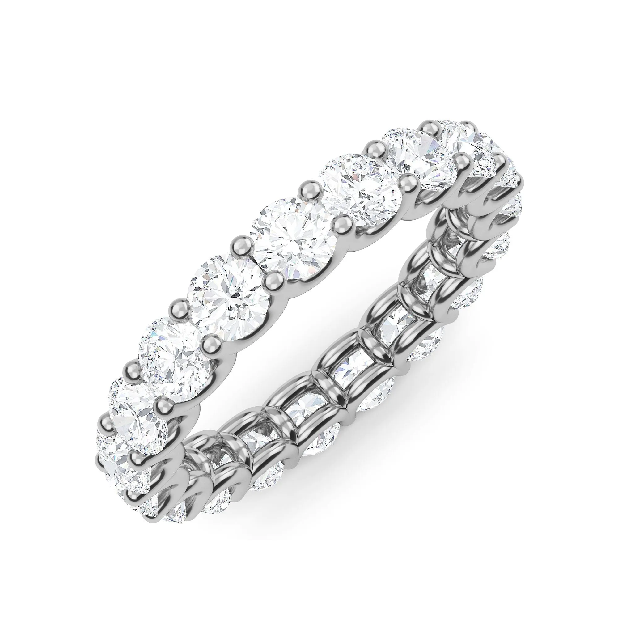 AUTRE - 14k White Gold 2.65ct Brilliant Cut Eternity Lab Grown Diamond Band