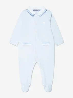 Baby Boys Branded Babygrow in Blue