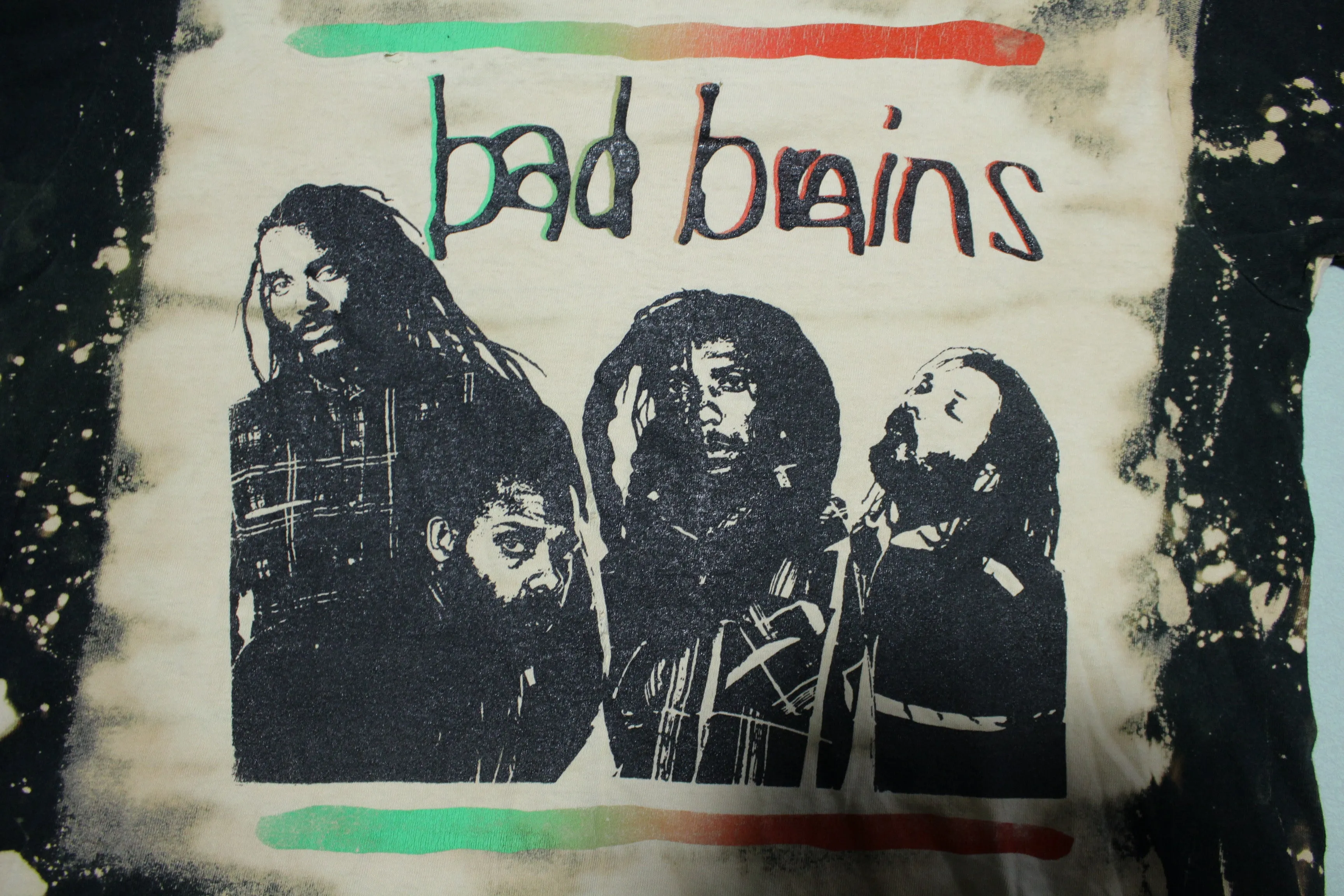 Bad Brains Mosquitohead Vintage Bleached 80's Made in USA Washington DC T-Shirt