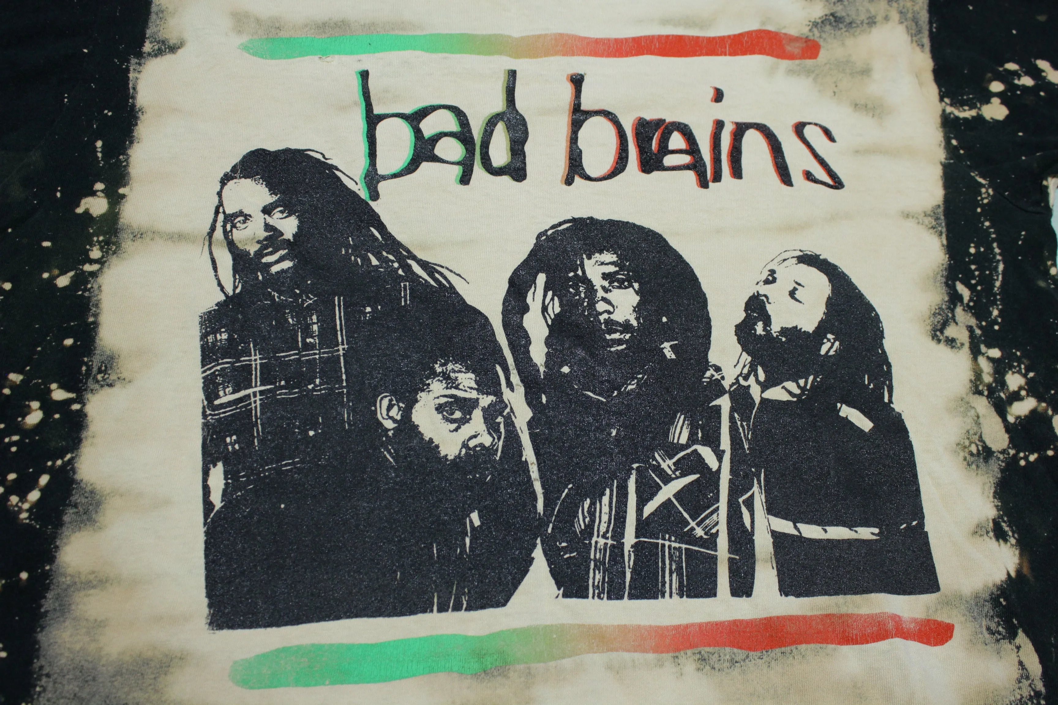 Bad Brains Mosquitohead Vintage Bleached 80's Made in USA Washington DC T-Shirt