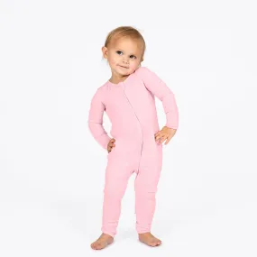 Blush Pink Bamboo Convertible Footie