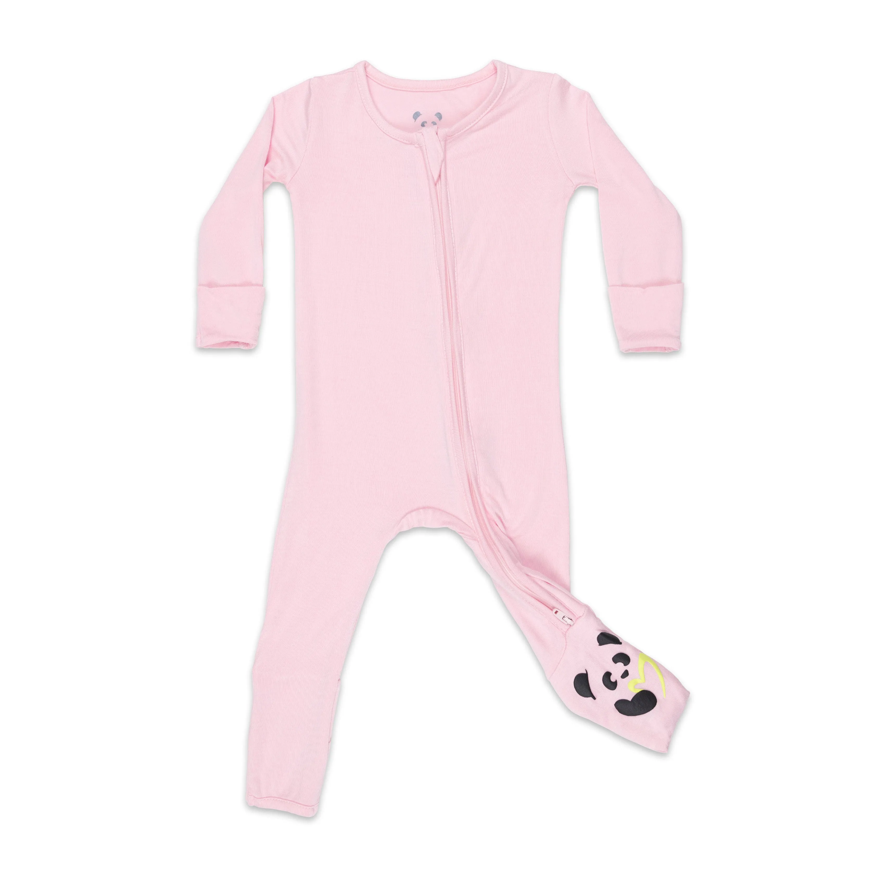 Blush Pink Bamboo Convertible Footie