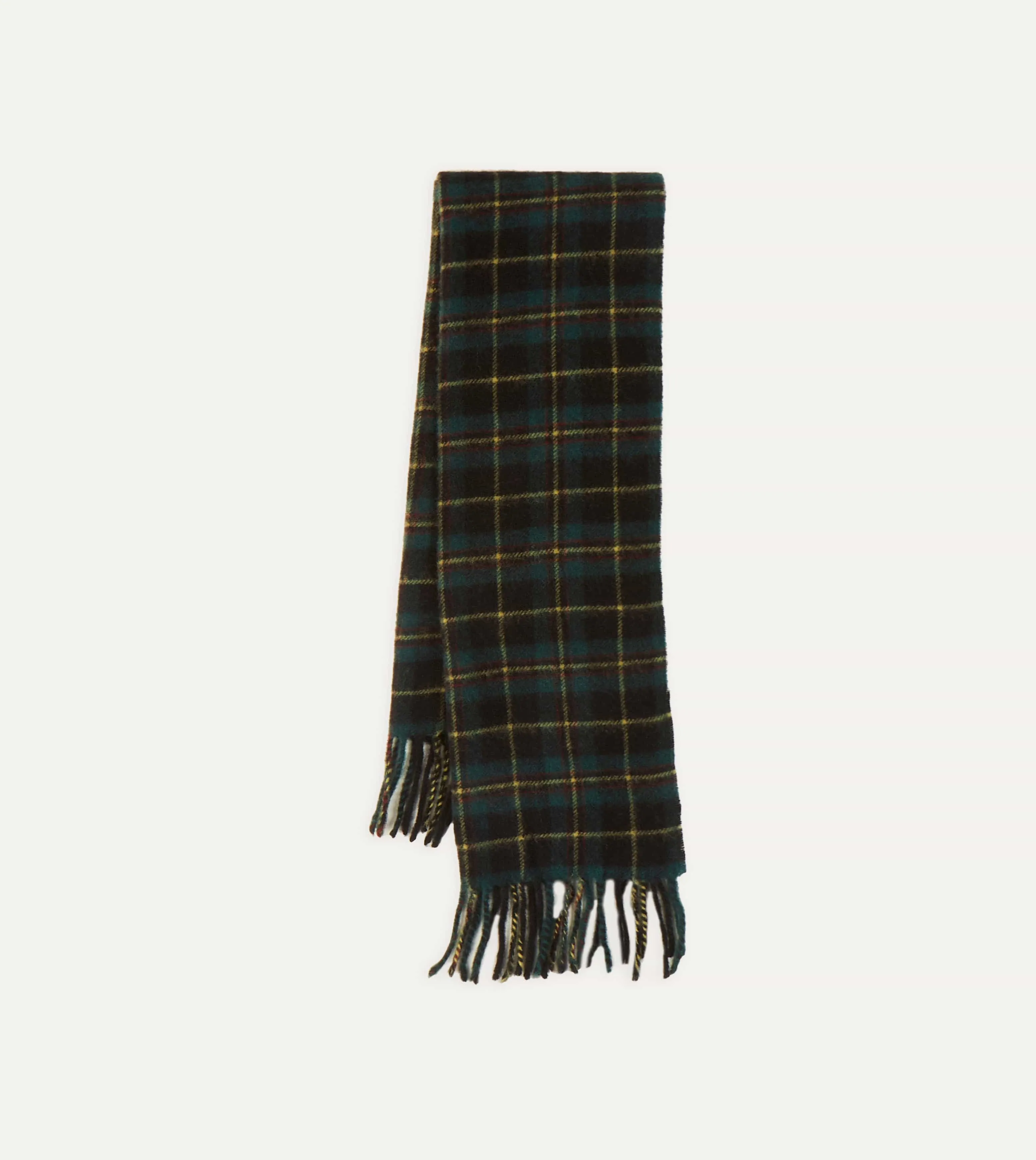 Campbell Tartan Lambswool Washed Check Scarf