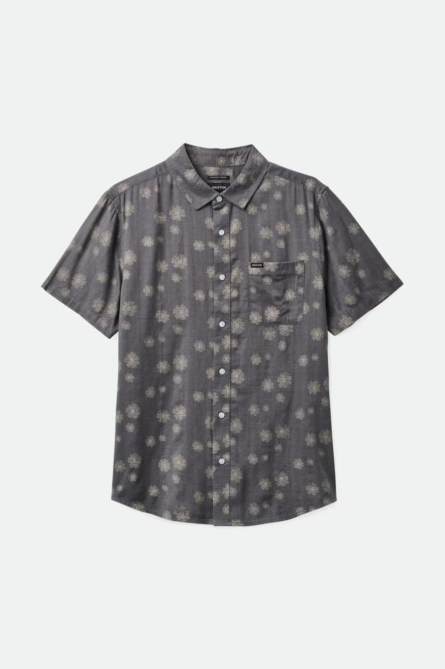 Charter Slub S/S Woven Shirt - Charcoal Sol