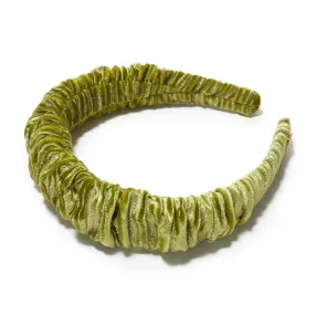 CHARTREUSE VELVET KELLY HEADBAND