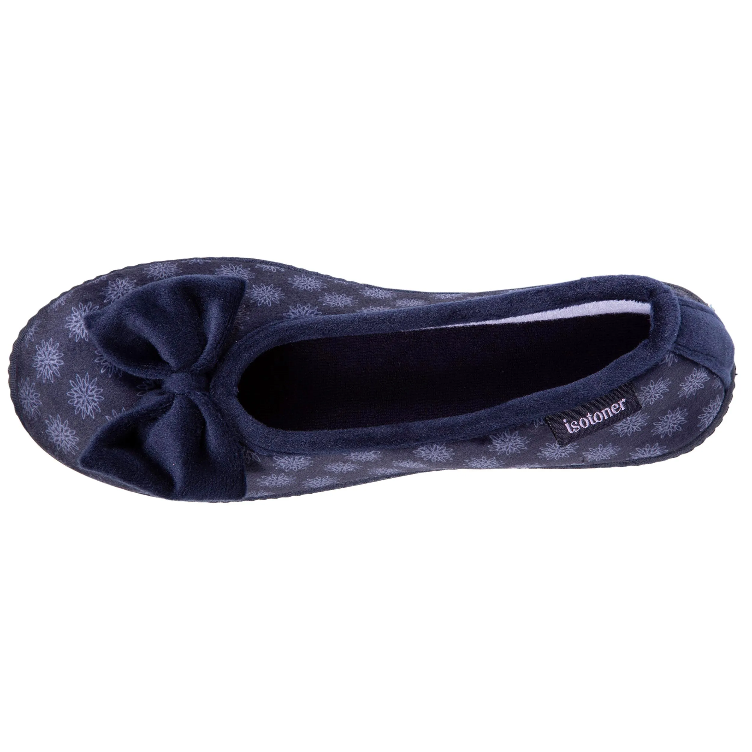 Chaussons ballerines talon Femme Marine