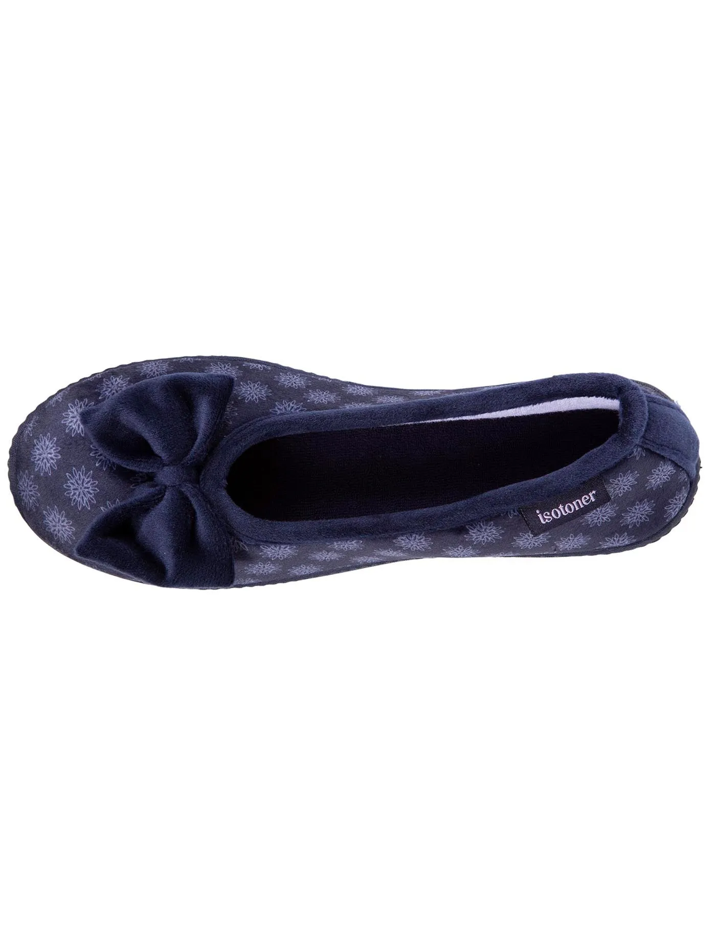 Chaussons ballerines talon Femme Marine