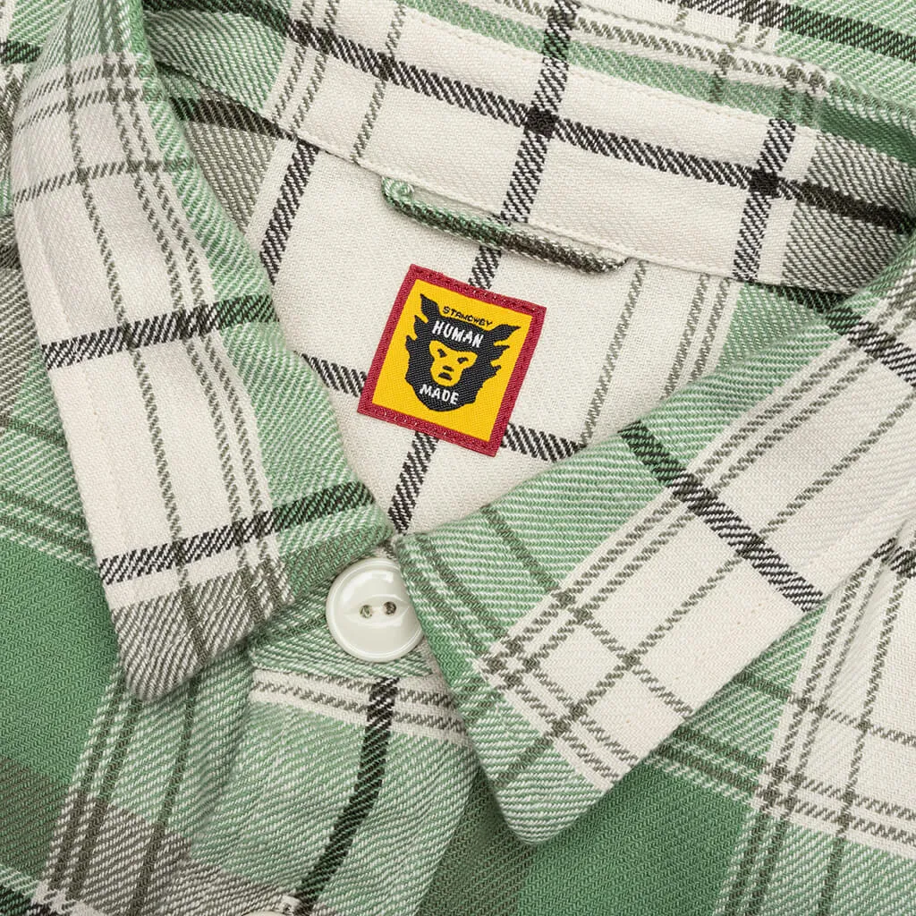 Checked Over Shirt - Green