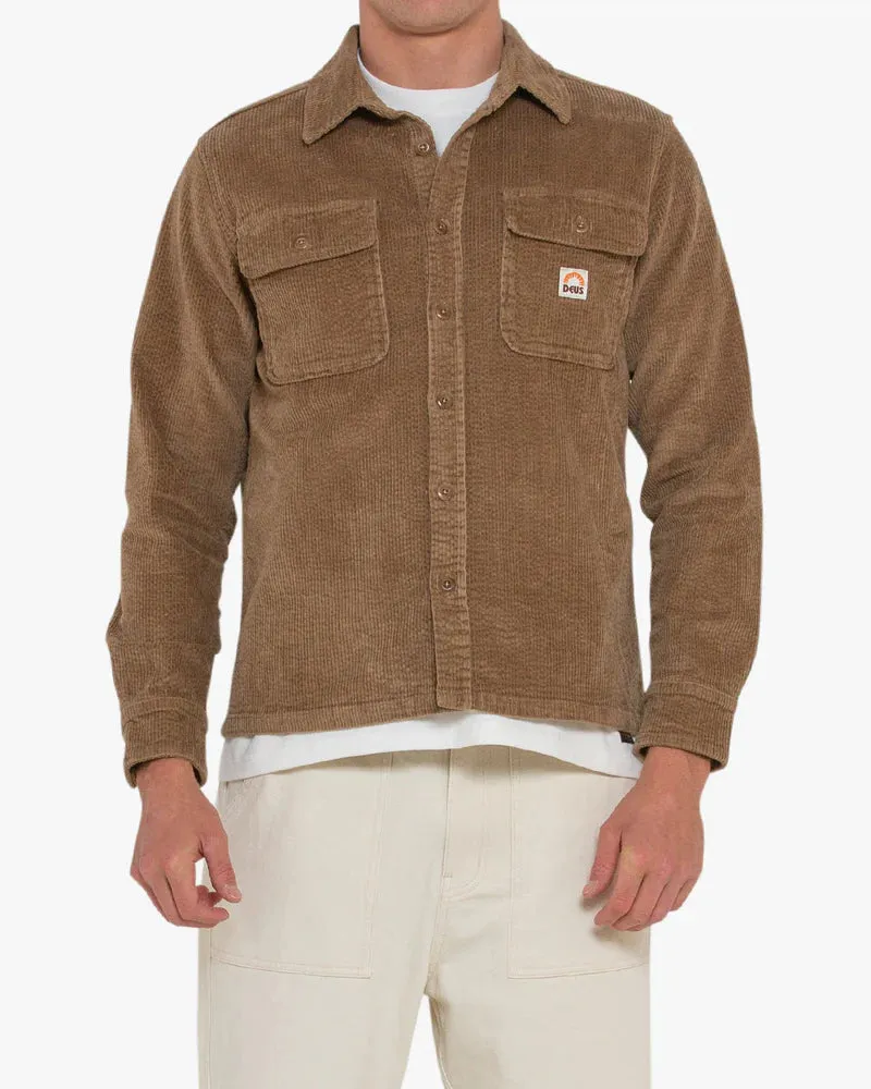 CHEMISE DEUS VACAY CORD TAN