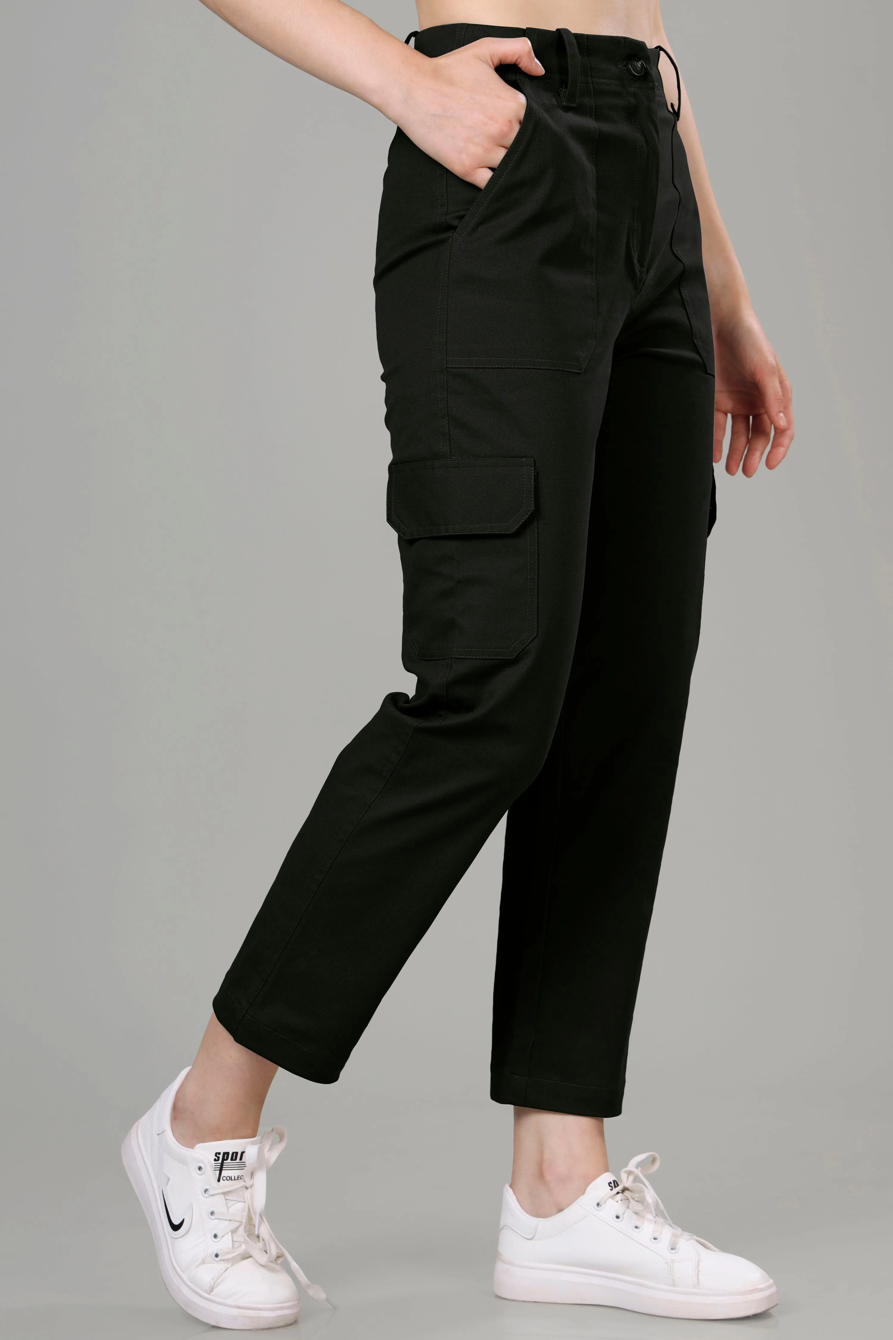 Classic Black Cargo For Women