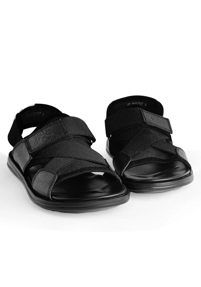 Classic Leather Black Sandal