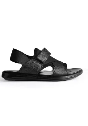 Classic Leather Black Sandal