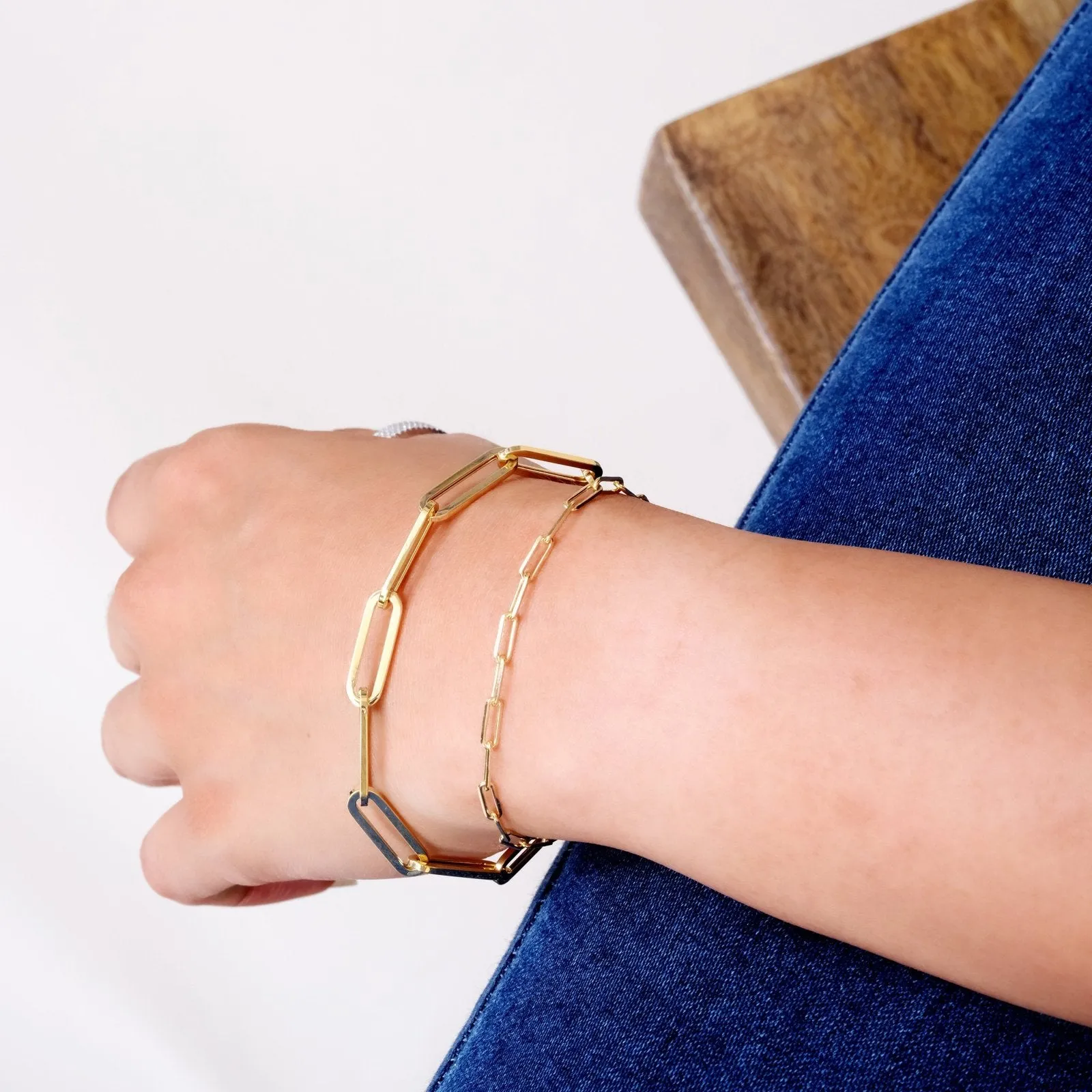 Classic Paperclip Chain Bracelet