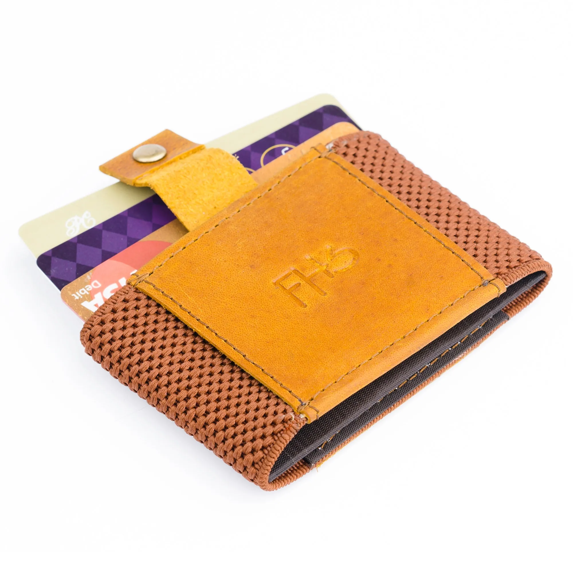 Classic Versatile Moneyclip Tan Wallet