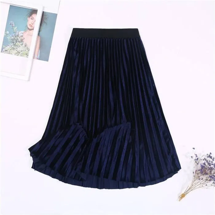 Colorful Pleated Skirt