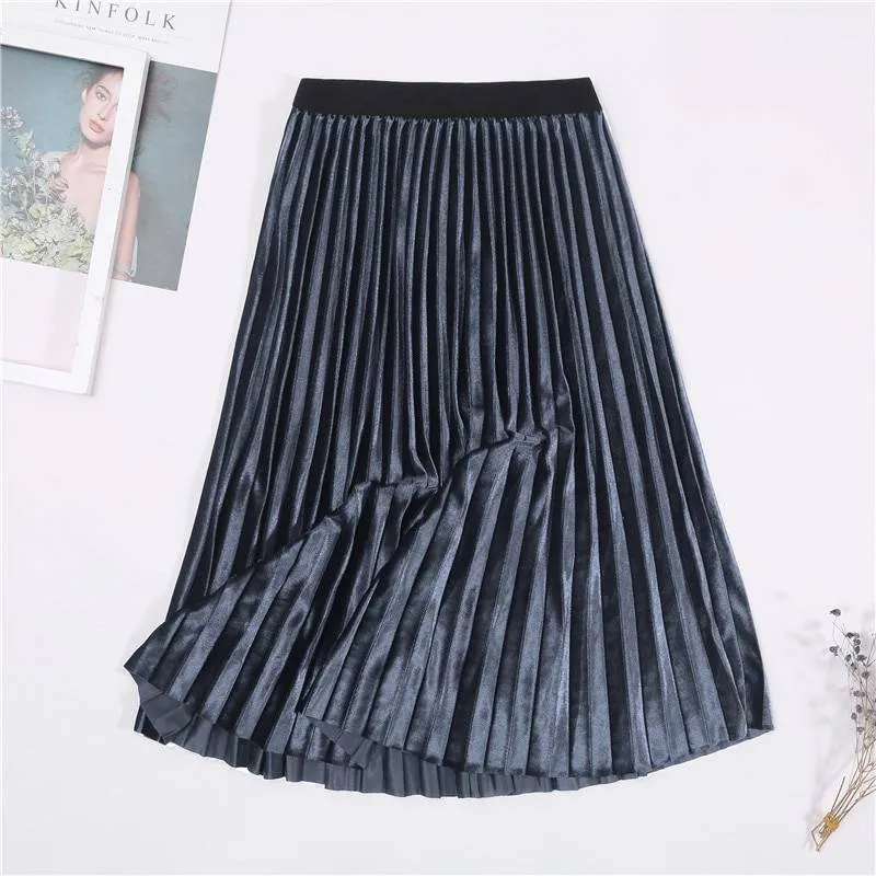 Colorful Pleated Skirt