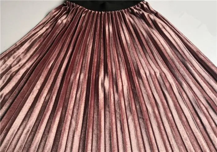 Colorful Pleated Skirt