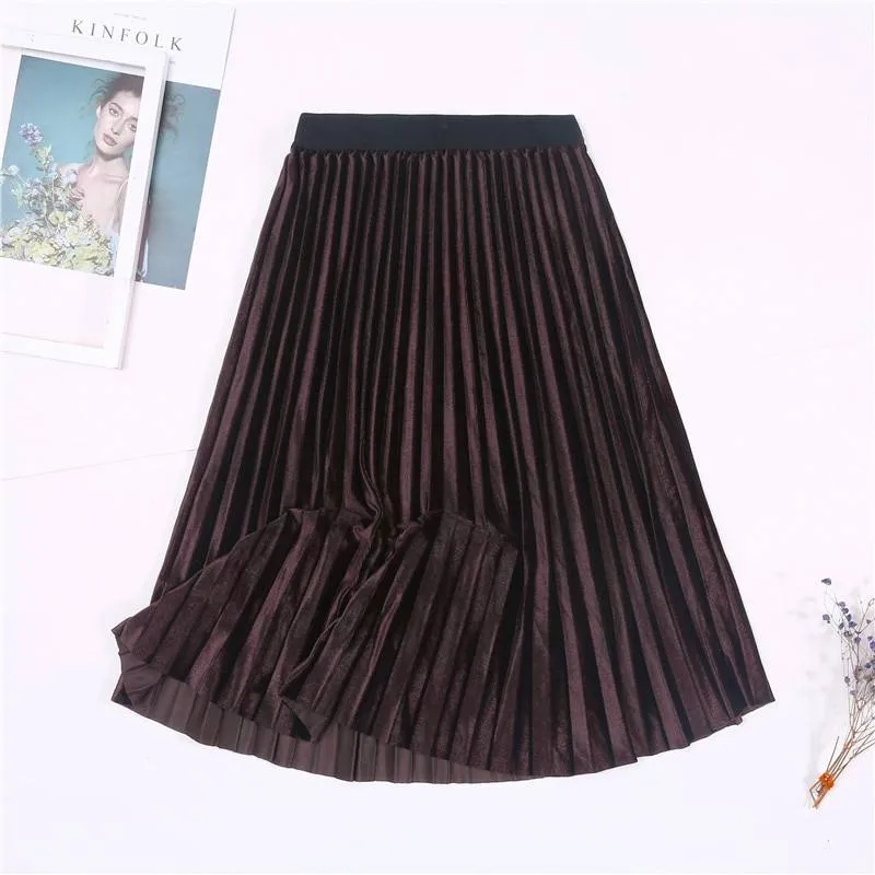 Colorful Pleated Skirt