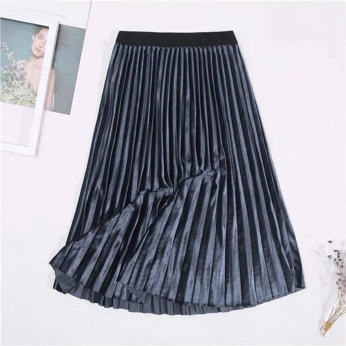 Colorful Pleated Skirt