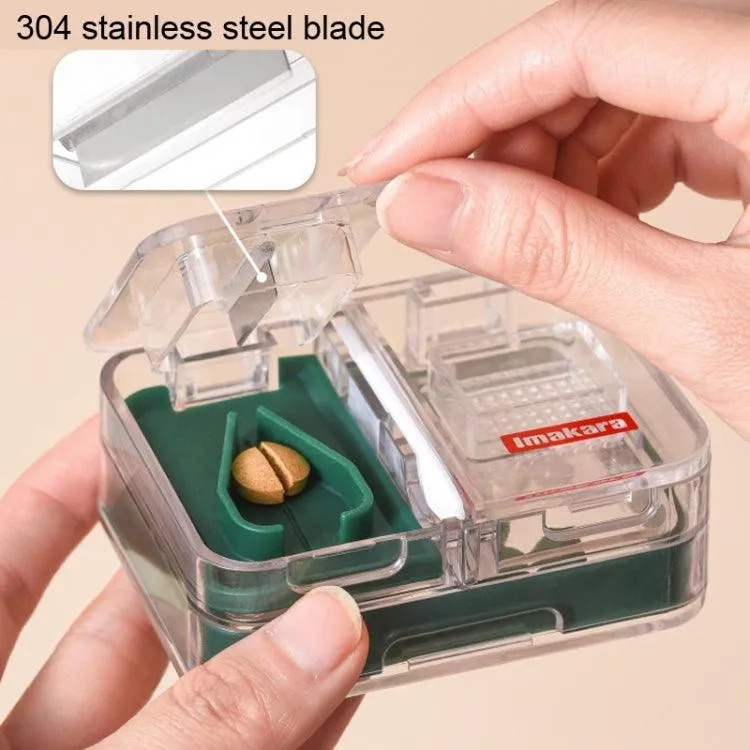 Compact Multi-Function Medicine Cutter and Dispenser Box