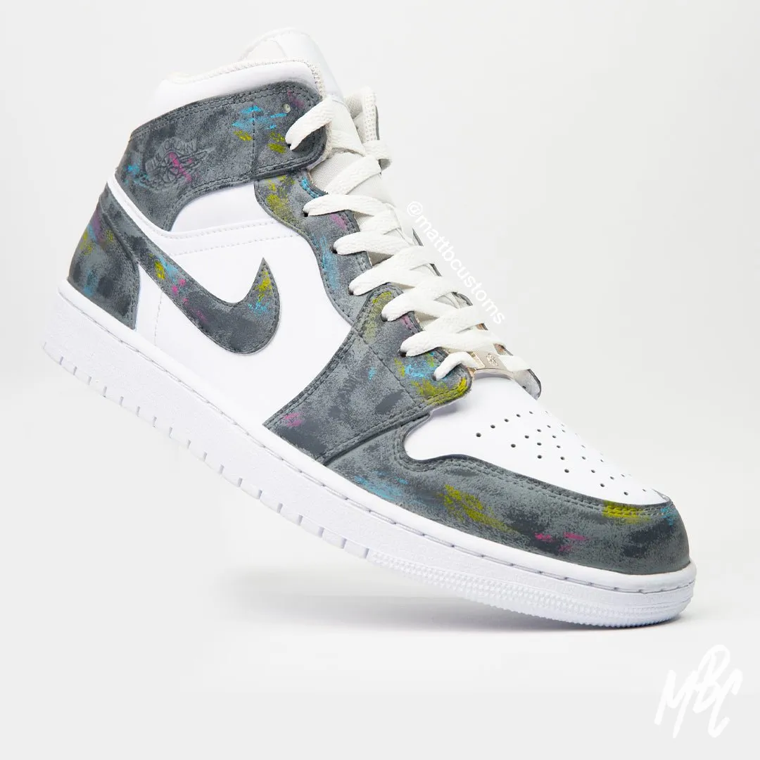 Concrete - Jordan 1 Mid Custom