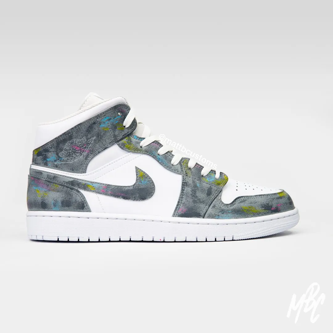 Concrete - Jordan 1 Mid Custom