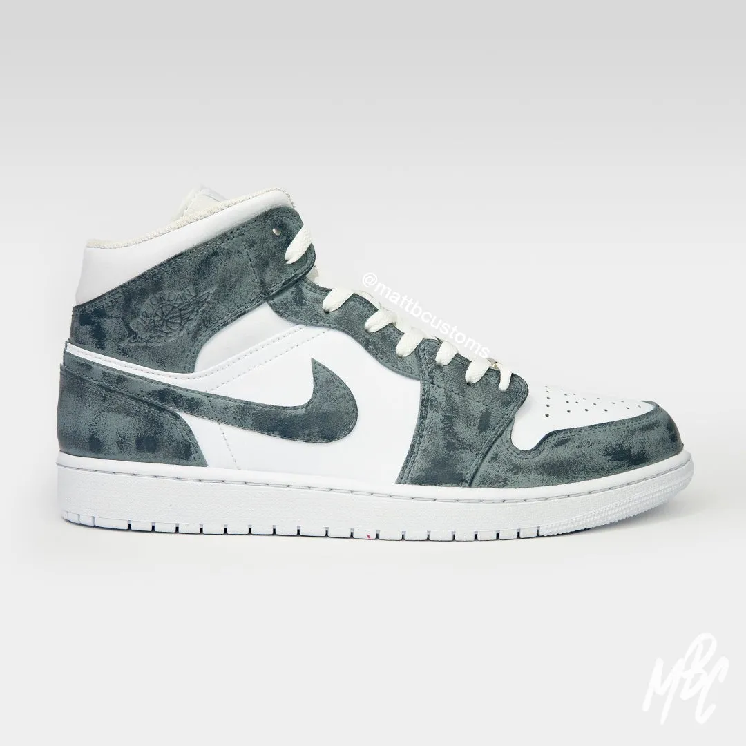 Concrete - Jordan 1 Mid Custom