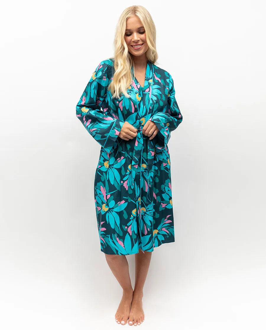 Cove Floral Print Short Dressing Gown