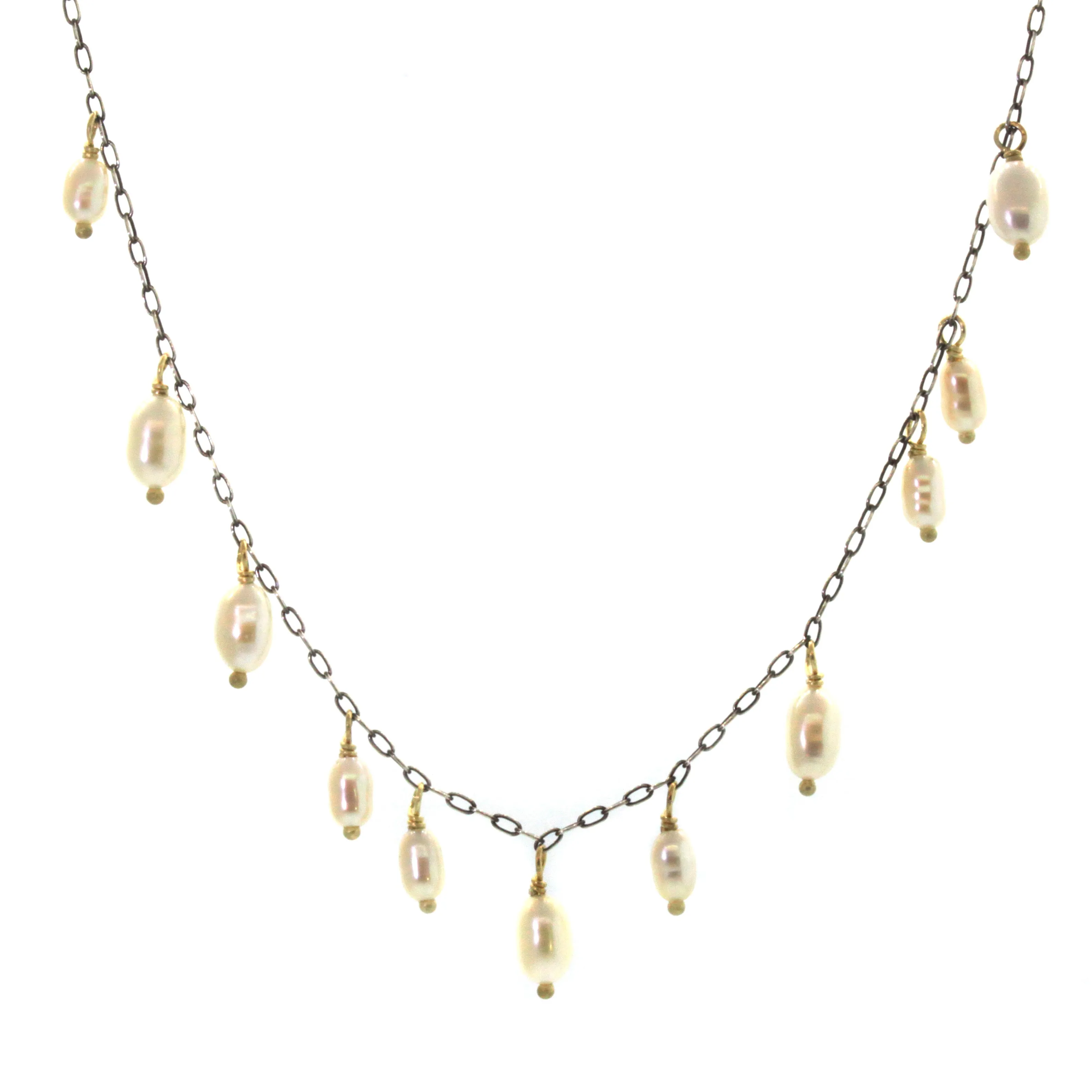 Cream Biwa Pearl Necklace