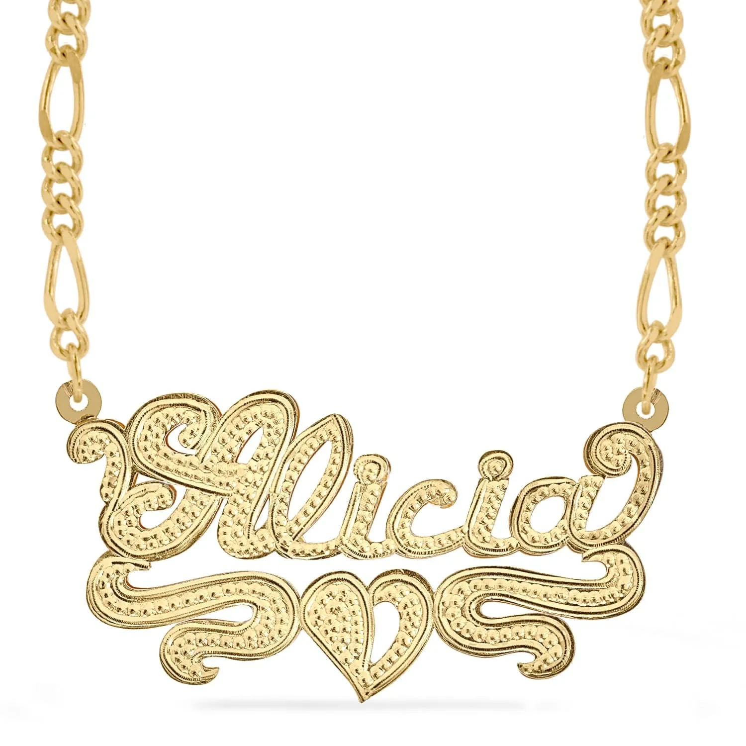 Custom Double Plated Name Necklace Alicia