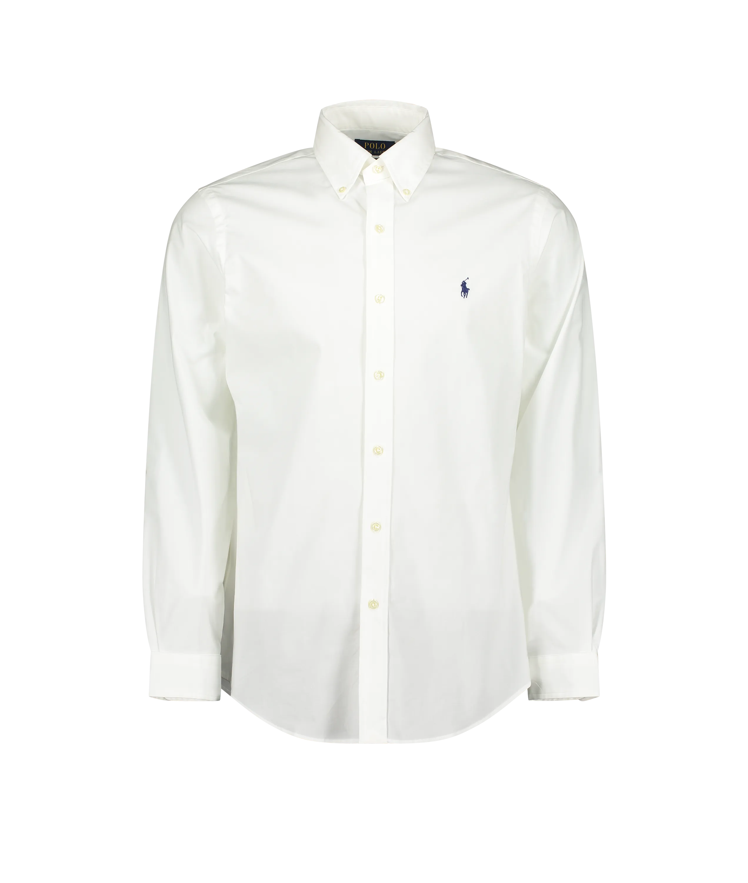 Custom Fit Stretch Poplin Shirt - White